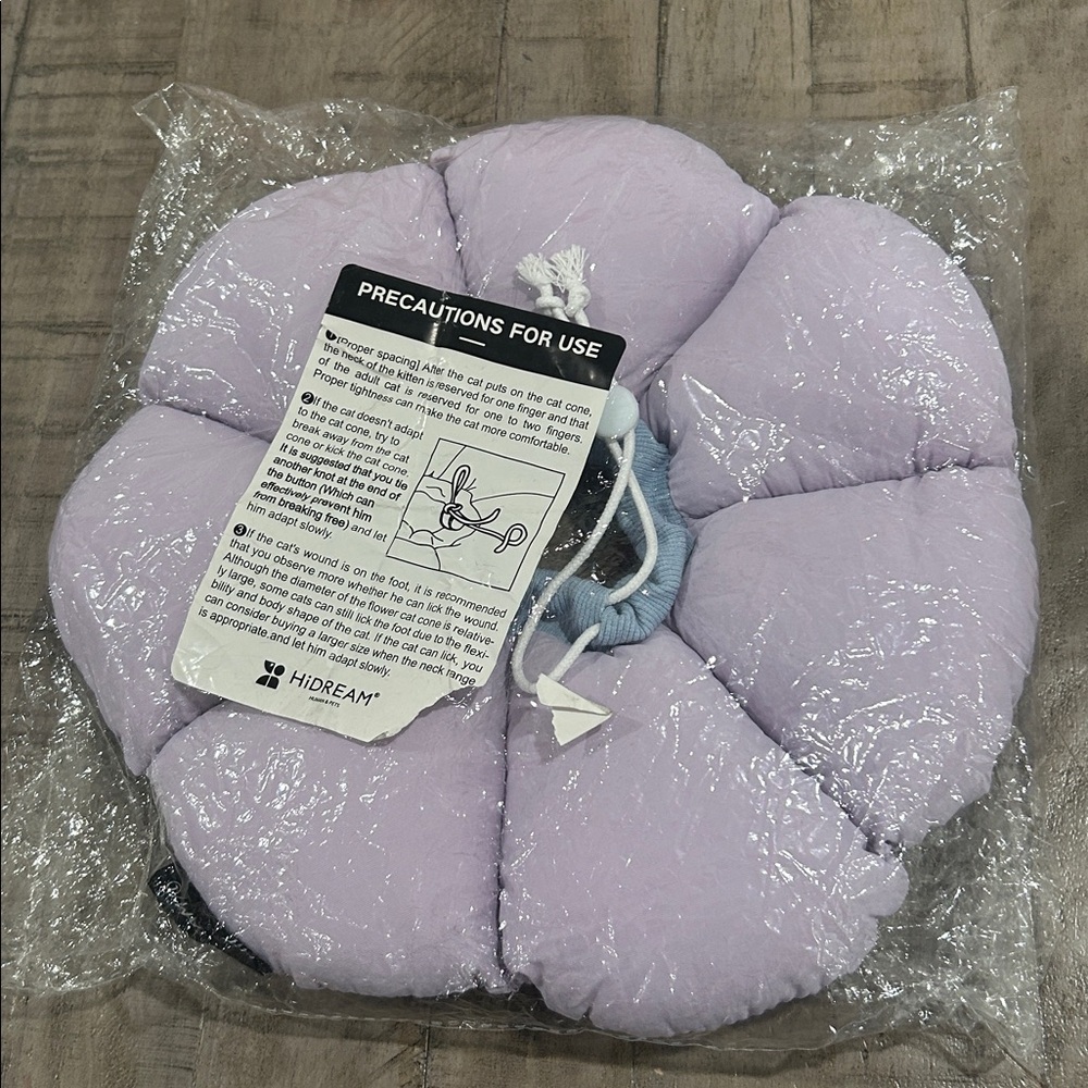 Adjustable Cat Cone Recovery Collar Protect Upper Body Wound Lavender - Large - Picture 5 of 12